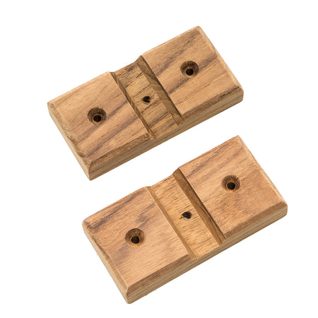 Whitecap Teak Rod Storage Rack Mounting Brackets - Pair 60609 — Quality Boat Parts
