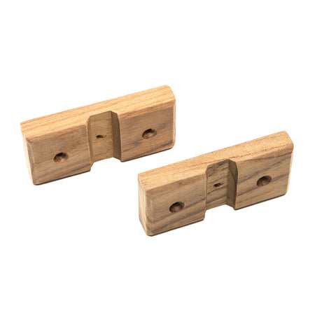 Whitecap Teak Rod Storage Rack Mounting Brackets - Pair 60609 — Quality Boat Parts