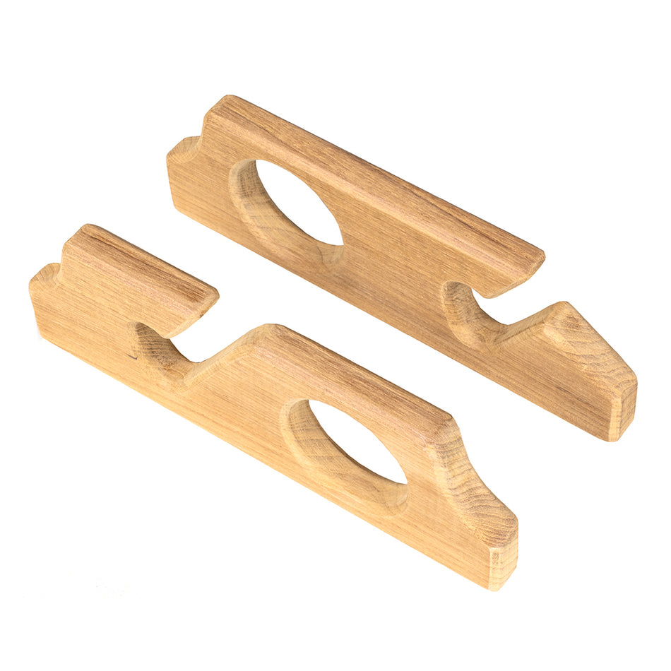 Whitecap Teak Two-Rod Storage Rack - Pair 60610 — Quality Boat Parts