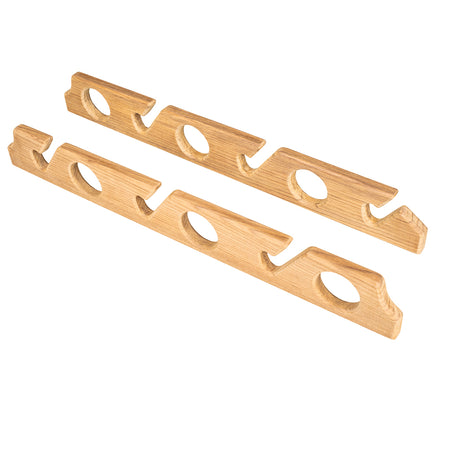 Whitecap Teak Six-Rod Storage Rack - Pair 60614 — Quality Boat Parts