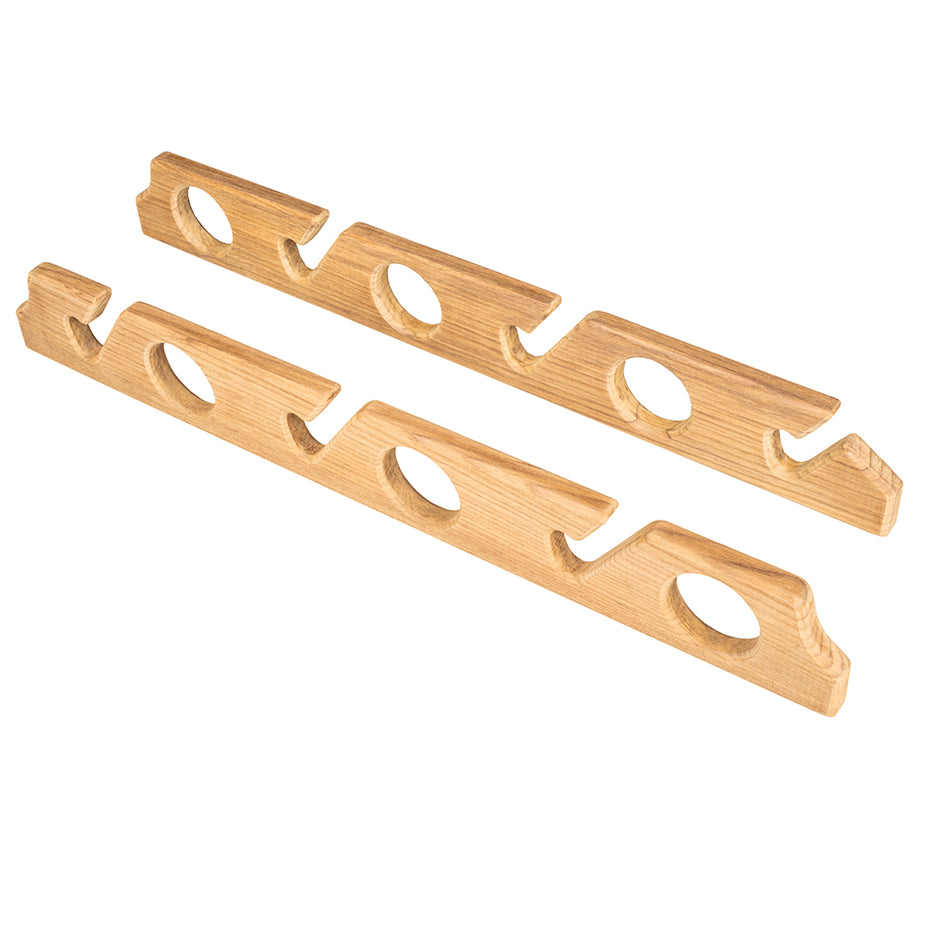 Whitecap Teak Six-Rod Storage Rack - Pair 60614 — Quality Boat Parts