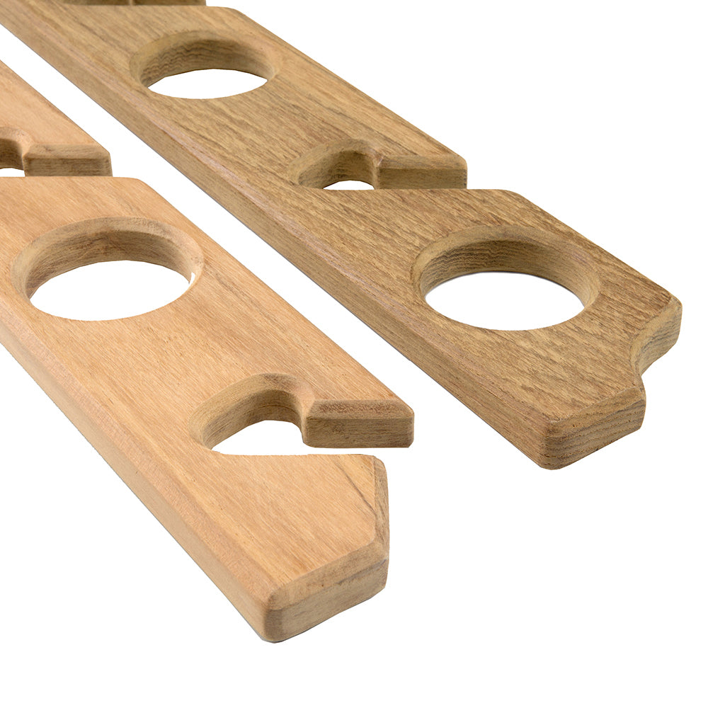 Whitecap Teak Six-Rod Storage Rack - Pair 60614 — Quality Boat Parts