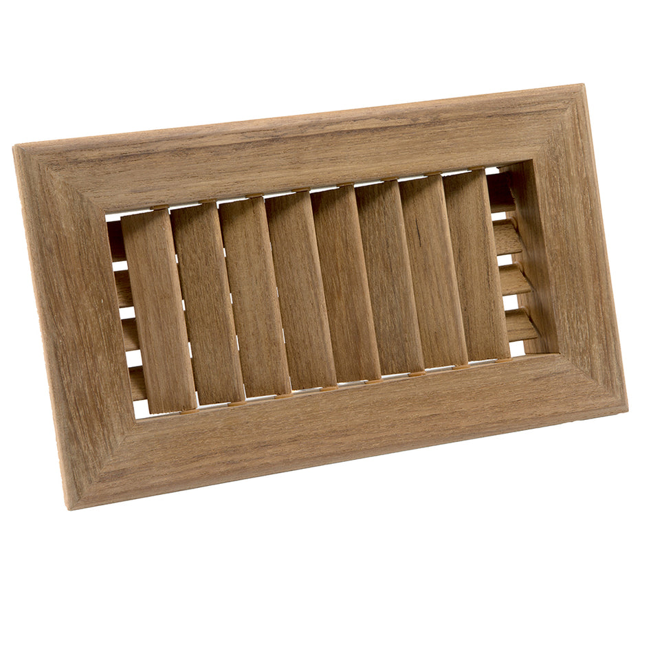 Whitecap Teak Air Conditioning Vent - 9-3/4" x 5-3/4" x 1-1/2" 60629 — Quality Boat Parts