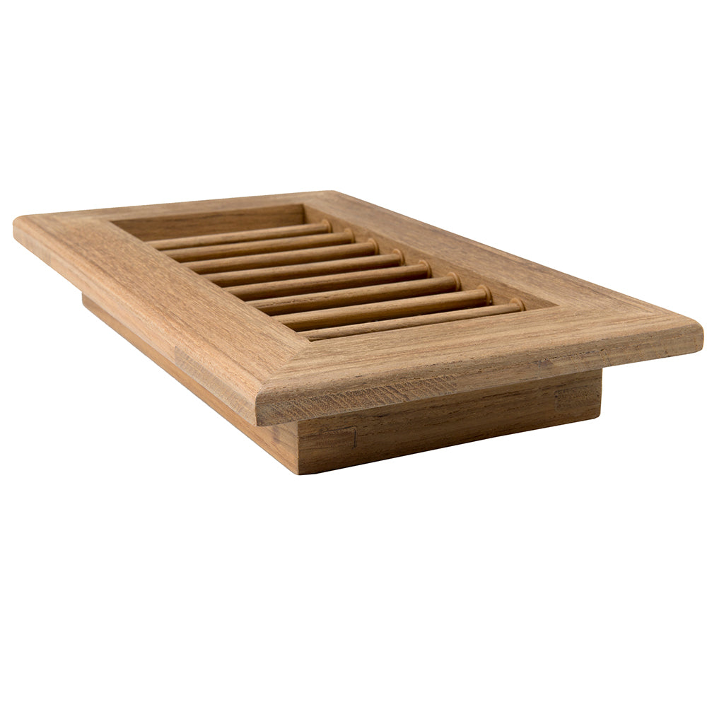 Whitecap Teak Air Conditioning Vent - 9-3/4" x 5-3/4" x 1-1/2" 60629 — Quality Boat Parts