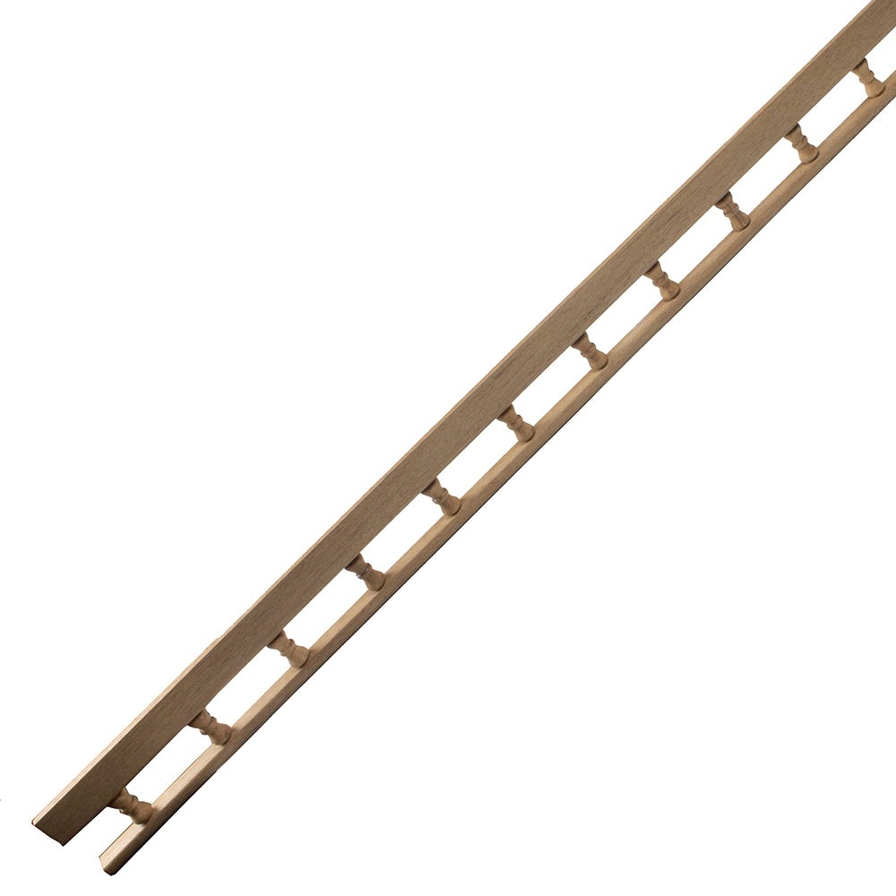 Whitecap Teak L-Type Pin Rail - 5' 60703 — Quality Boat Parts
