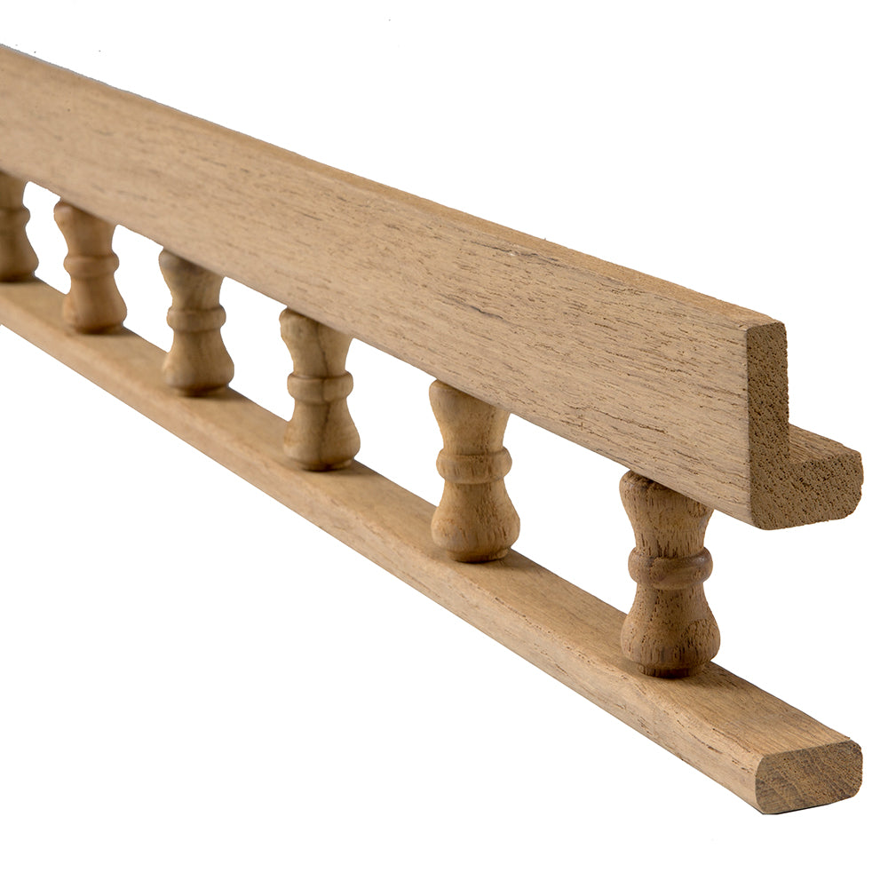 Whitecap Teak L-Type Pin Rail - 5' 60703 — Quality Boat Parts