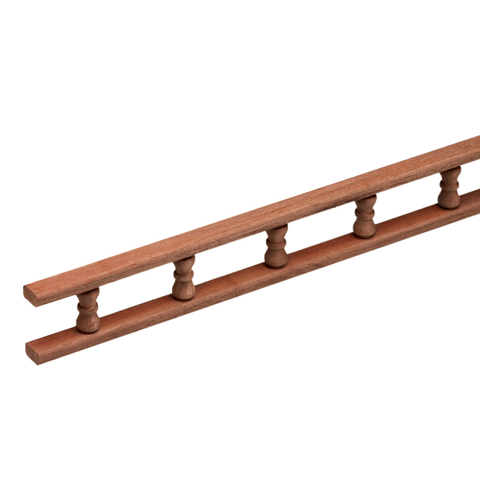 Whitecap Teak Standard Pin Rail - 5' 60705 — Quality Boat Parts