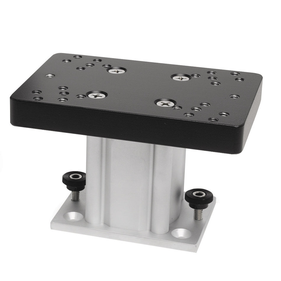 Cannon 4in Pedestal Mount Aluminum Fixed Base 1904030 — Quality Boat Parts