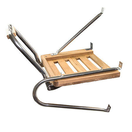 Whitecap Teak Swim Platform w/Ladder f/Outboard Motors 60902 — Quality Boat Parts