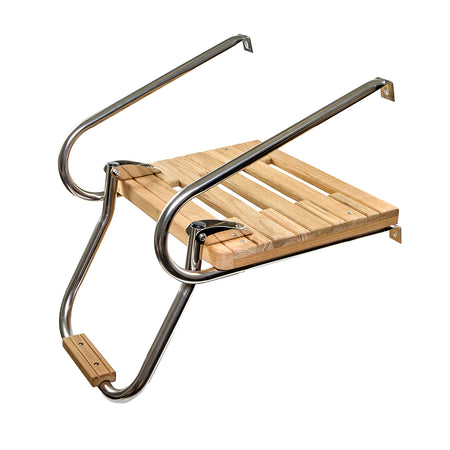 Whitecap Teak Swim Platform w/Ladder f/Inboard/Outboard Motors 60903 — Quality Boat Parts