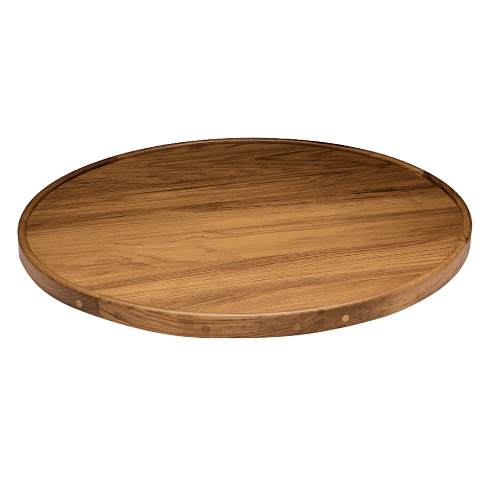Whitecap Teak Round Table Top - 24" x 1-1/8" 61397 — Quality Boat Parts