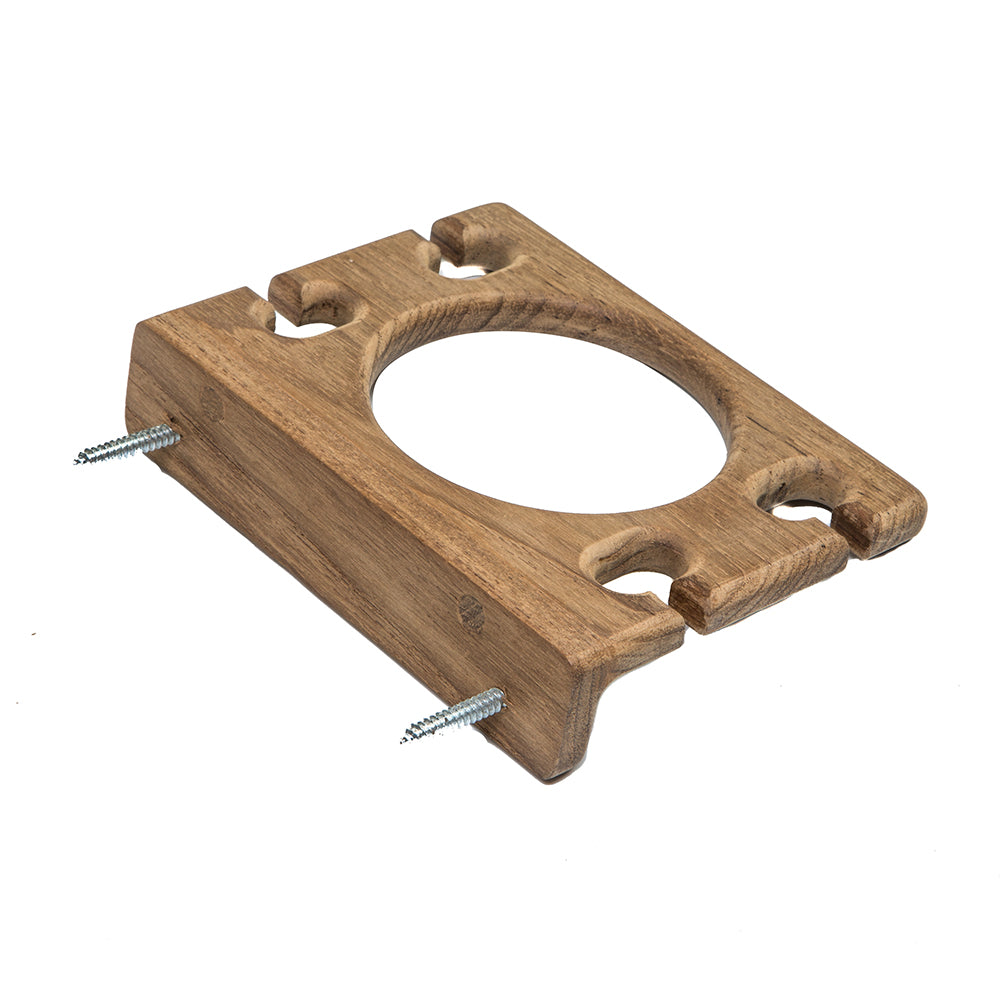 Whitecap Teak Glass & Toothbrush Holder 62312 — Quality Boat Parts