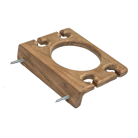 Whitecap Teak Glass & Toothbrush Holder 62312 — Quality Boat Parts