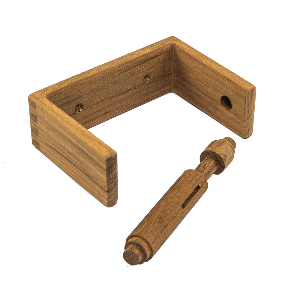 Whitecap Teak Toilet Tissue Rack 62322 — Quality Boat Parts