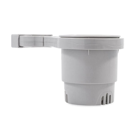 Camco Clamp-On Rail Mounted Cup Holder - Small for Up to 1-1/4" Rail - Grey 53093 — Quality Boat Parts