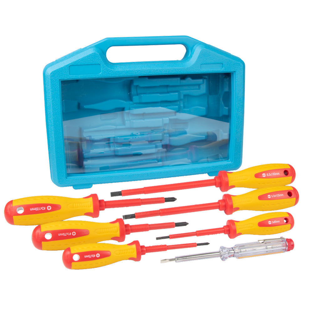 Ancor 7pc Screwdriver Set with Case, Insulated 711000 — Quality Boat Parts