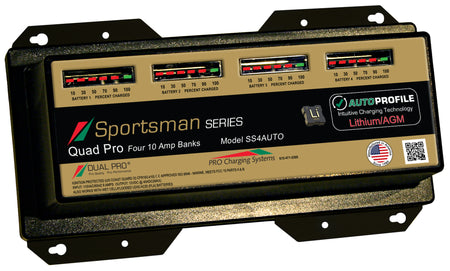 Dual Pro SS4AUTO Battery Charger, Auto Profile 4 Bank 40 Amps SS4AUTO — Quality Boat Parts