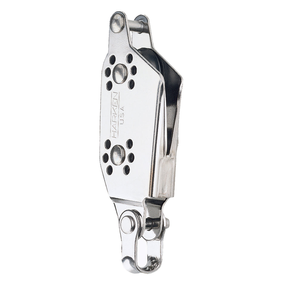 Harken 22mm Fiddle Micro Block w/V-Jam & Becket 245 — Quality Boat Parts