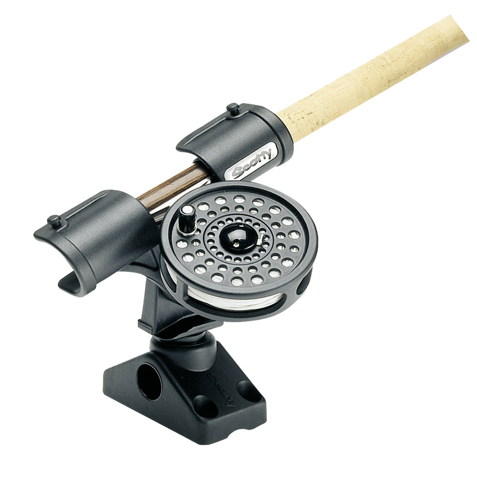 Scotty Fly Rod Holder w/241 Side/Deck Mount 265 — Quality Boat Parts
