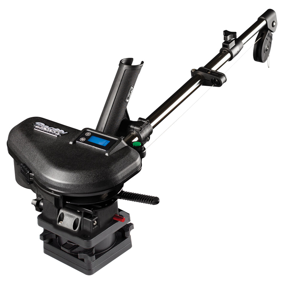 Scotty 2106 HP Depthpower Electric Downrigger 60 SS Telescoping Boom w/ Swivel Base - Single Rod Holder 2106 — Quality Boat Parts