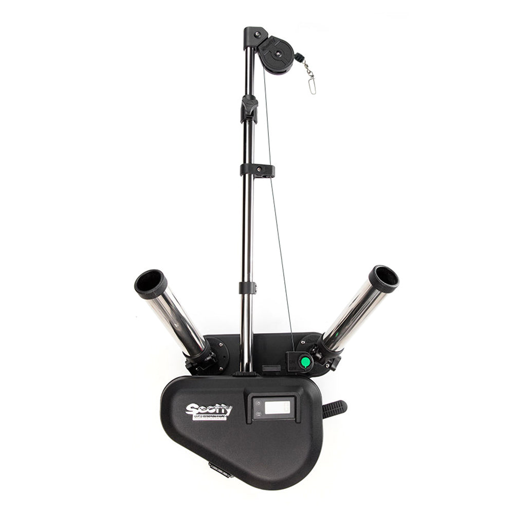Scotty 2116 HP Depthpower Electric Downrigger 60" SS Telescoping Boom w/ Swivel Base - Dual Rod Holder 2116 — Quality Boat Parts