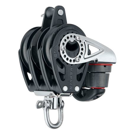 Harken 57mm Triple Carbo Block - Swivel, Becket, Cam Cleat 2141 — Quality Boat Parts