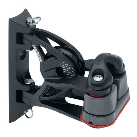 Harken 40mm Carbo Air Pivoting Lead Block w/Aluminum Cam-Matic® Cleat 2156 — Quality Boat Parts