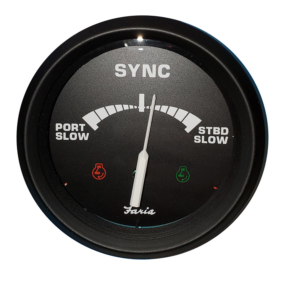 Faria 4" Gauge Engine Synchronizer f/Dual Engines Gas & Diesel 32807 — Quality Boat Parts