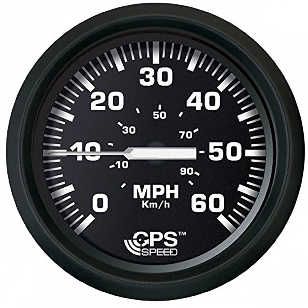 Faria Euro Black 4" Speedometer 60MPH (GPS) 32816 — Quality Boat Parts