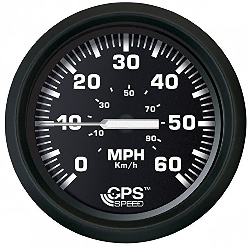 Faria Euro Black 4" Speedometer 60MPH (GPS) 32816 — Quality Boat Parts