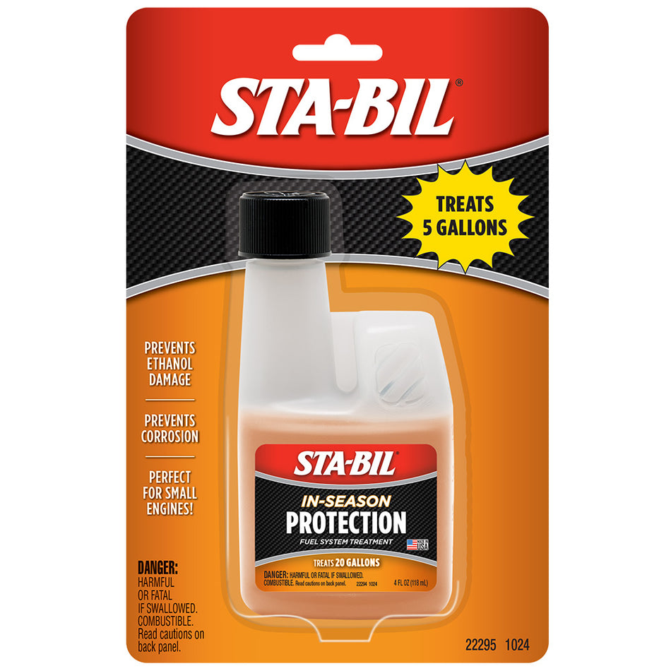 STA-BIL In-Season Protection Fuel System Treatment - Small Engine - 4oz 22295 — Quality Boat Parts