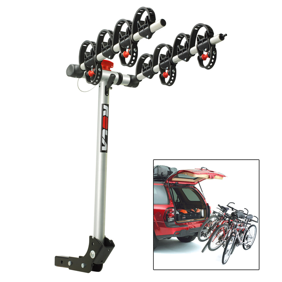 ROLA Bike Carrier - TX w/Tilt & Security - Hitch Mount - 4-Bike 59401 — Quality Boat Parts