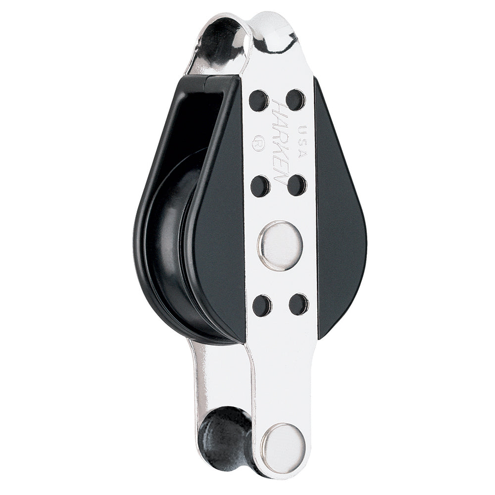 Harken 38mm Single Big Bullet Block w/Becket 126 — Quality Boat Parts