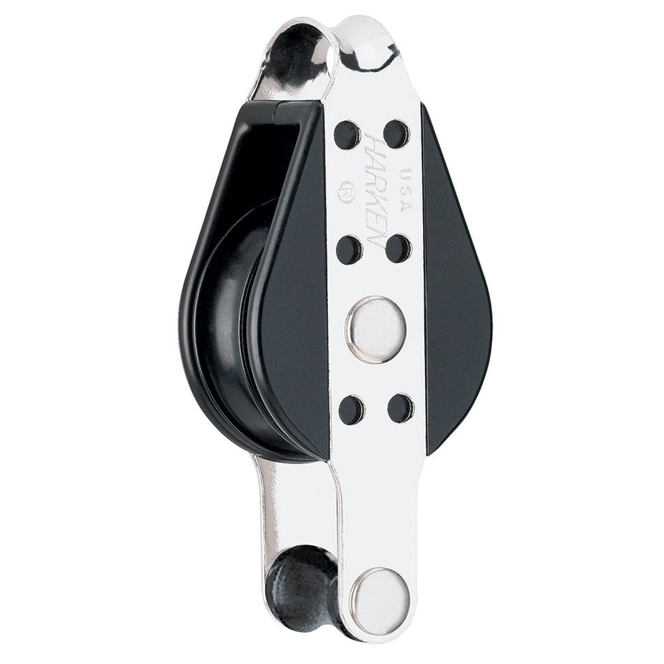 Harken 38mm Single Big Bullet Block w/Becket 126 — Quality Boat Parts