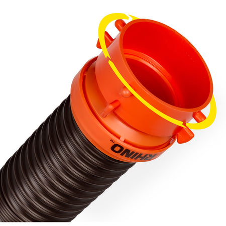 Camco RhinoFLEX 10' Sewer Hose Extension w/Swivel Bayonet & Lug 39764 — Quality Boat Parts
