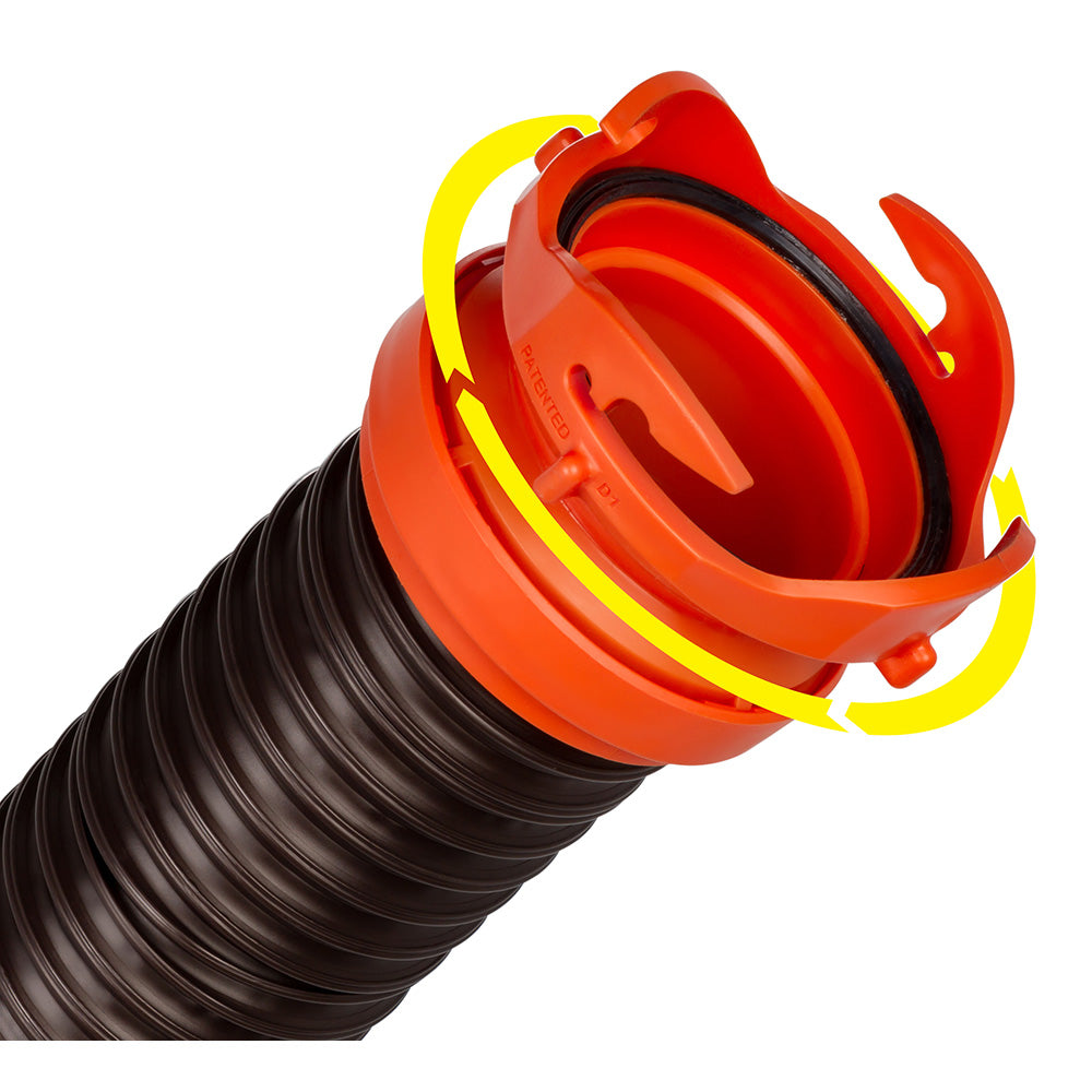 Camco RhinoFLEX 5' Sewer Hose Extension w/Swivel Bayonet & Lug 39765 — Quality Boat Parts