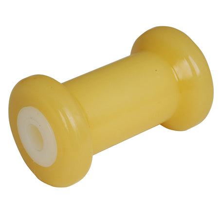 C.E. Smith Spool Roller 5" - 5/8" ID - Gold TPR w/Bushing White Solid 29712 — Quality Boat Parts
