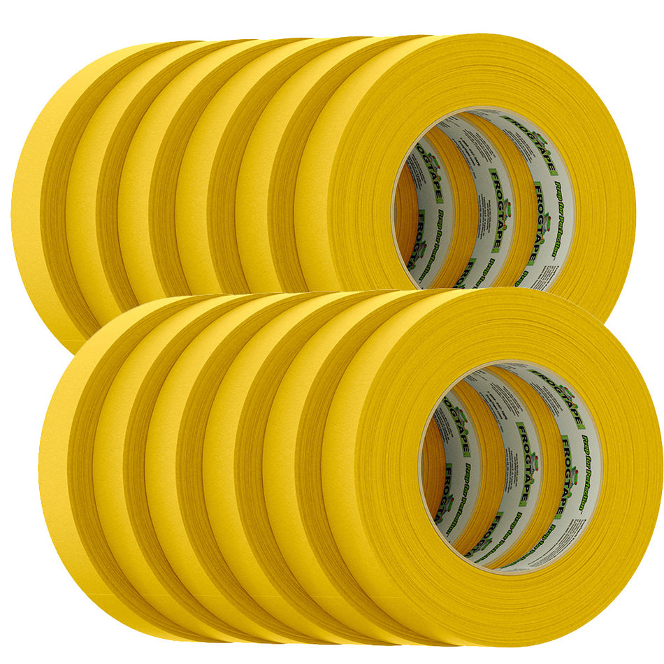 FrogTape CP 225 Medium-High Adhesion Masking Tape - 24MM x 55M x 6-Pack - Gold - Rated for 225°F 105320 — Quality Boat Parts