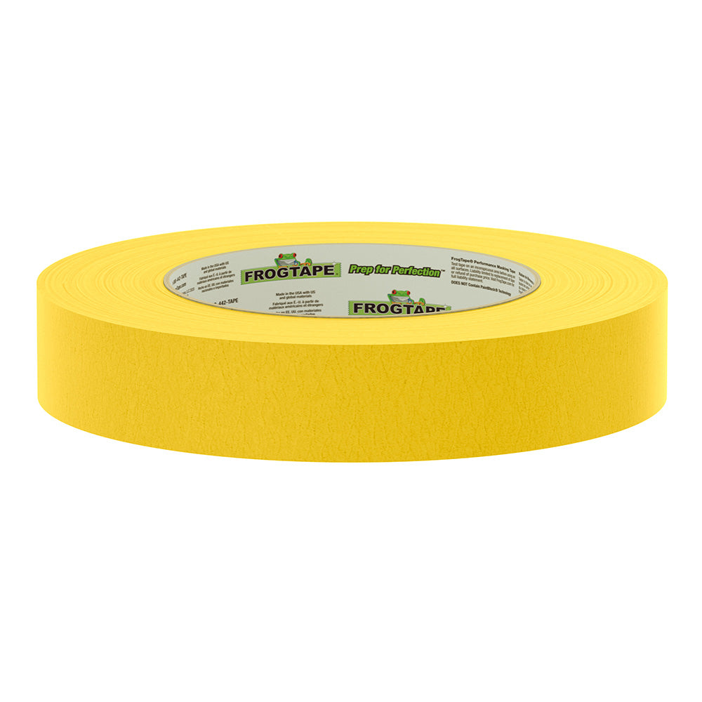 FrogTape CP 225 Medium-High Adhesion Masking Tape - 24MM x 55M x 6-Pack - Gold - Rated for 225°F 105320 — Quality Boat Parts