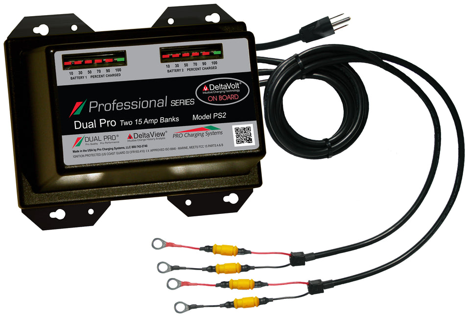 Dual Pro PS2 Battery Charger 2 Bank 30 Amps PS2 — Quality Boat Parts