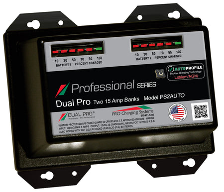 Dual Pro PS2AUTO Battery Charger, Auto Profile 2 Bank 30 Amps PS2AUTO — Quality Boat Parts