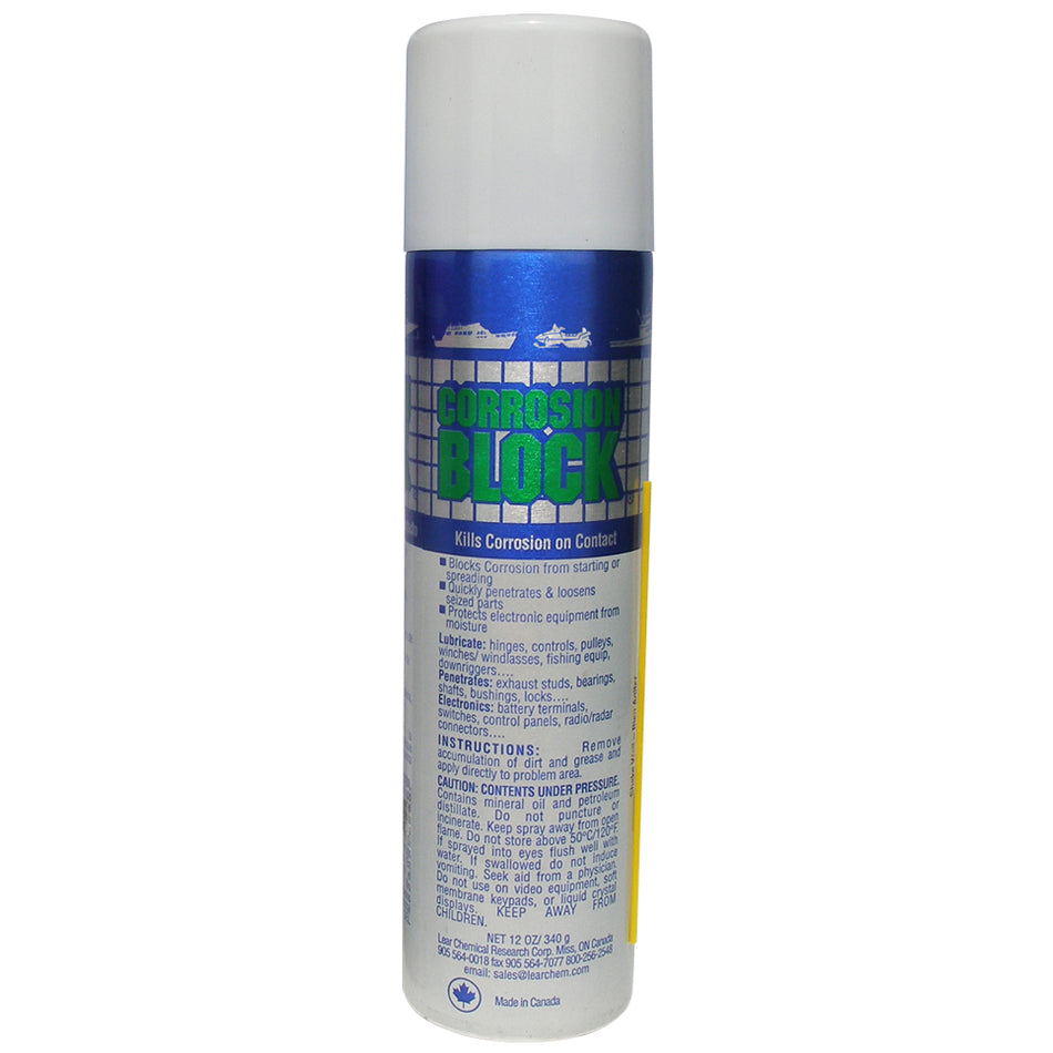 Corrosion Block 12oz Aerosol Can - Non-Hazmat, Non-Flammable & Non-Toxic 20012 — Quality Boat Parts