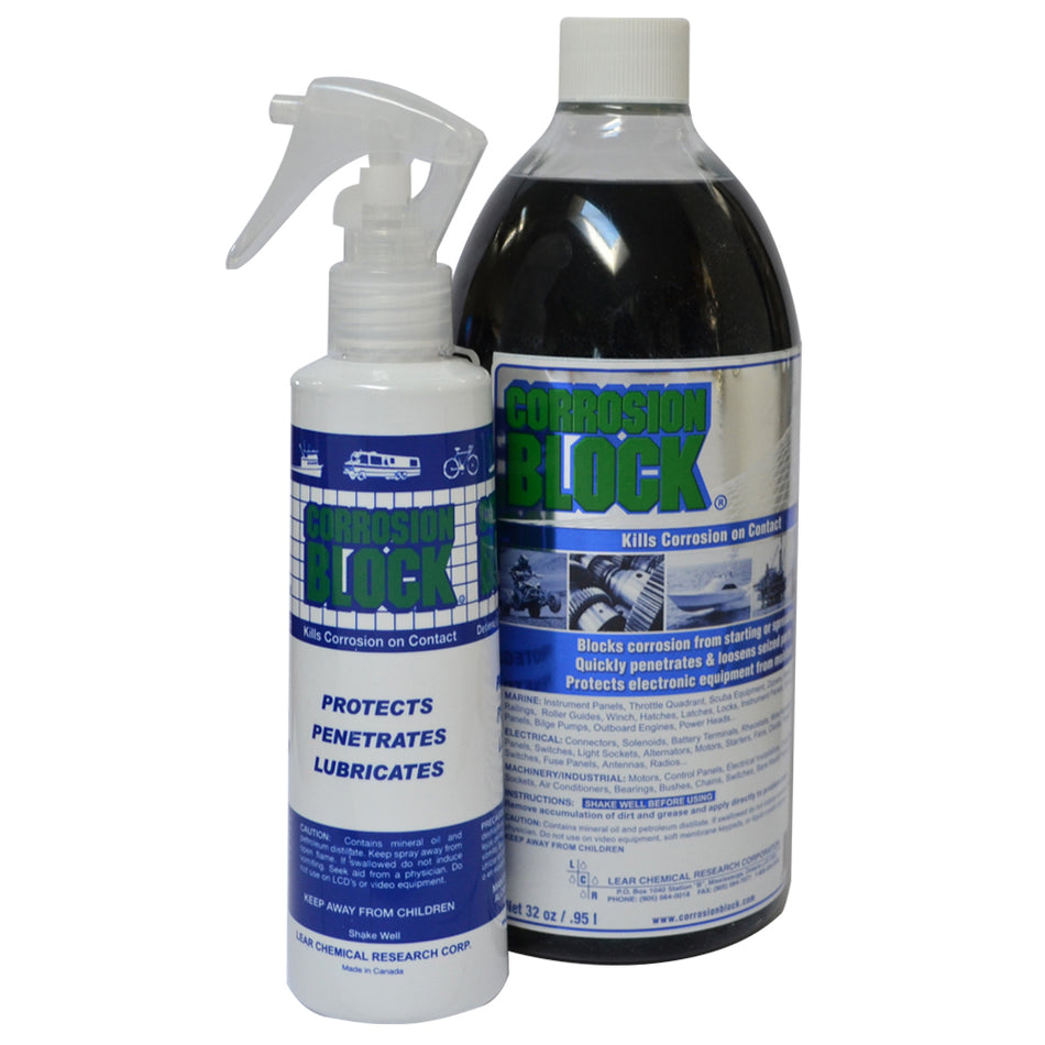 Corrosion Block 32oz Bottle w/Pump - Non-Hazmat, Non-Flammable & Non-Toxic 20032 — Quality Boat Parts