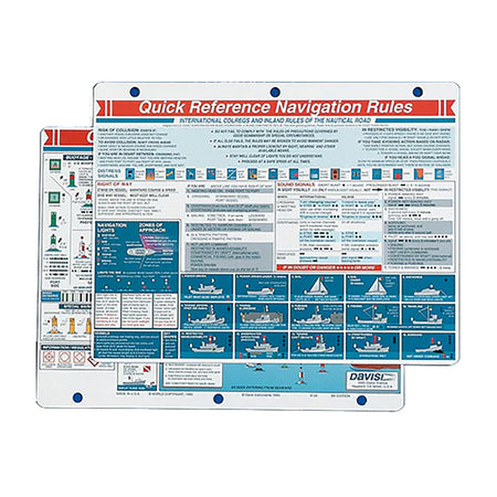 Davis Quick Reference Navigation Rules Card 125 — Quality Boat Parts