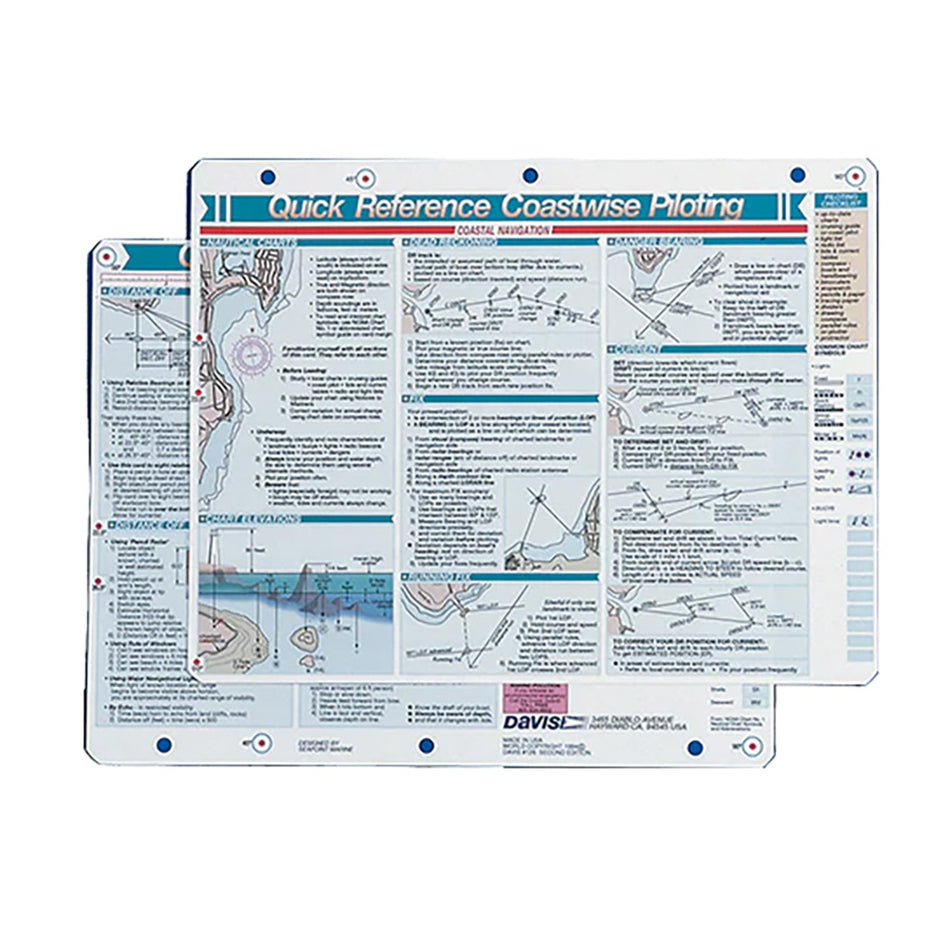 Davis Quick Reference Coastwise Piloting Card 126 — Quality Boat Parts