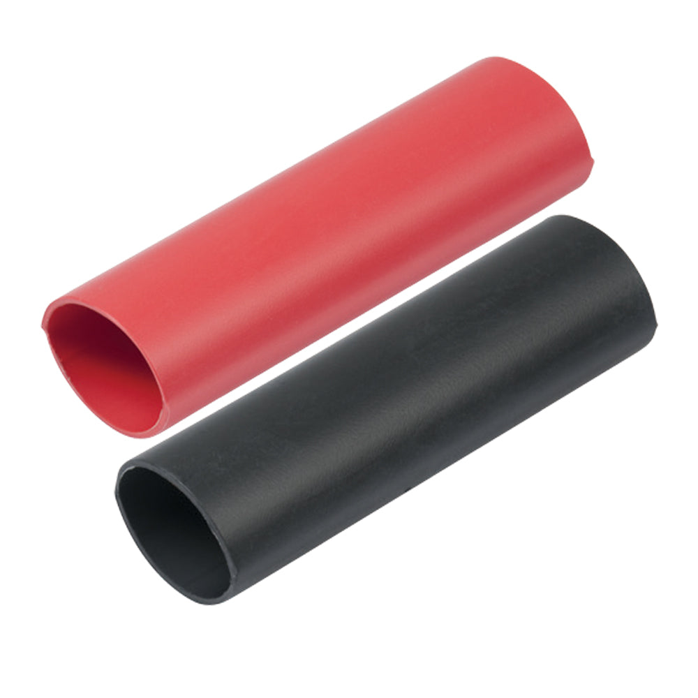 Ancor Heavy Wall Heat Shrink Tubing - 3/4" x 3" - 2-Pack - Black/Red 326202 — Quality Boat Parts