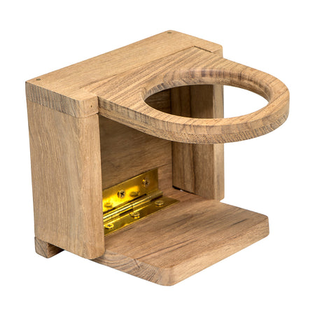 Whitecap Teak Folding Drink Holder 62601 — Quality Boat Parts