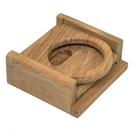 Whitecap Teak Folding Drink Holder 62601 — Quality Boat Parts