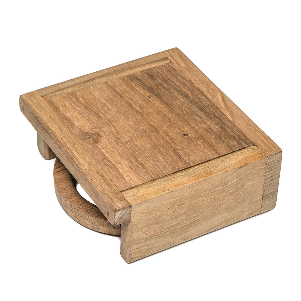 Whitecap Teak Folding Drink Holder 62601 — Quality Boat Parts