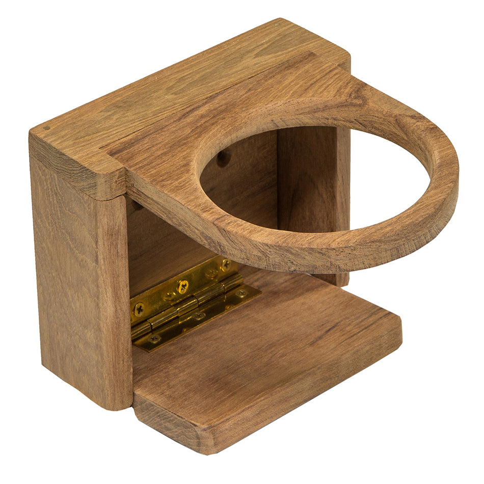 Whitecap Teak Folding Insulated Drink Holder 62602 — Quality Boat Parts